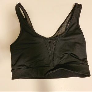 Zella black sports bra with mesh back